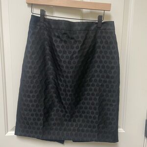 J. Crew pencil skirt size 6 polka dot